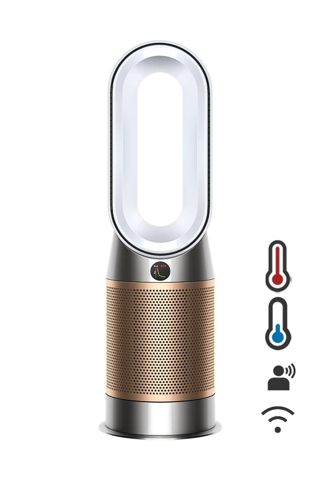 Chauffage purificateur Dyson Hot+Cool™ Formaldehyde HP09 (Blanc/Or)