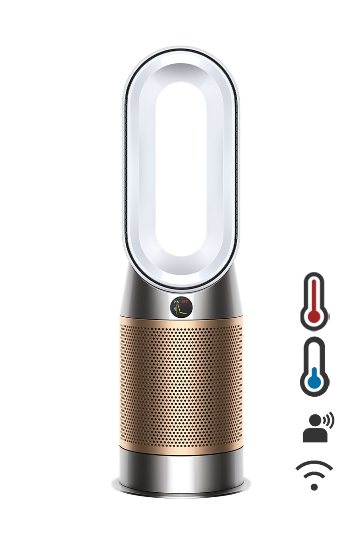 Chauffage purificateur Dyson Hot+Cool™ Formaldehyde HP09 (Blanc/Or)