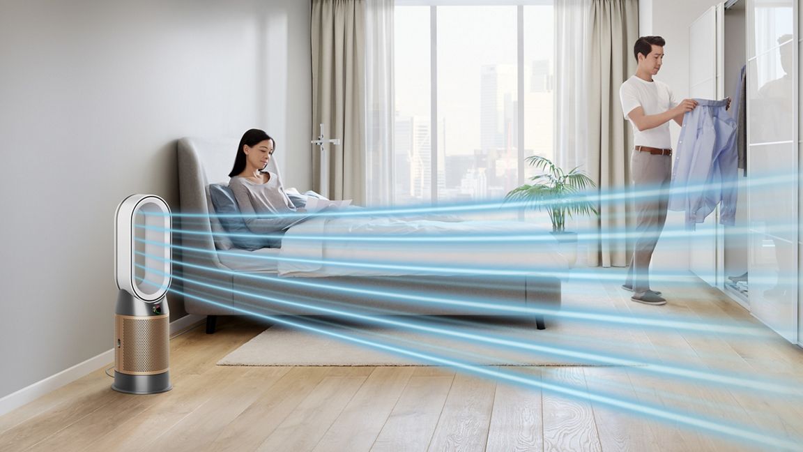 Chauffage purificateur Dyson Hot+Cool™ Formaldehyde HP09 (Blanc/Or)