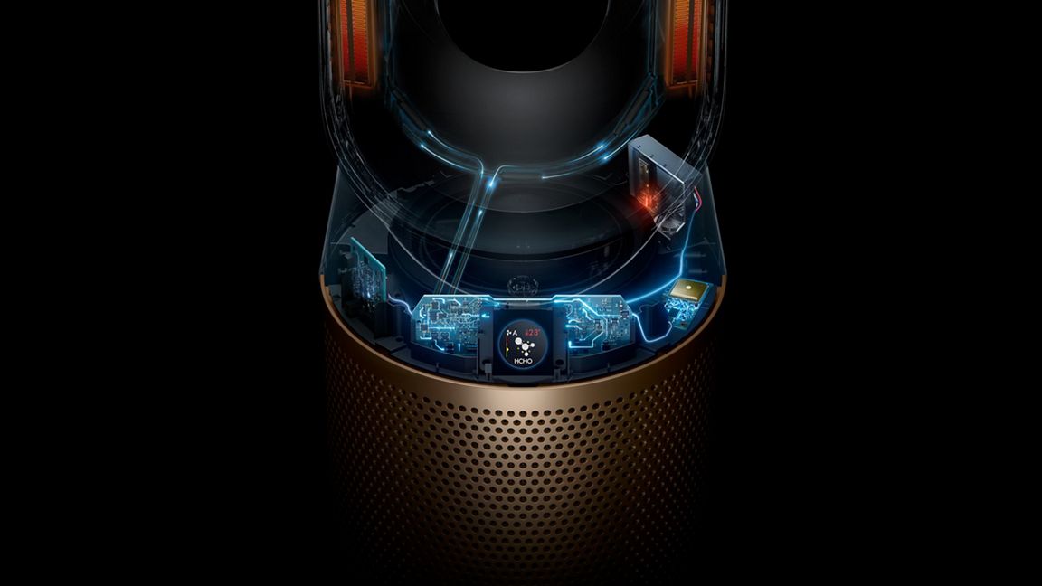 Chauffage purificateur Dyson Hot+Cool™ Formaldehyde HP09 (Blanc/Or)