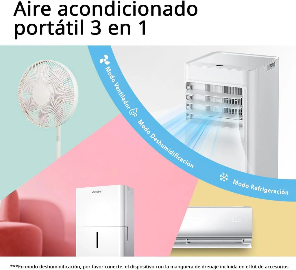 Climatiseur Mobile Connecté Comfee Breezy Cool – 9000 BTU