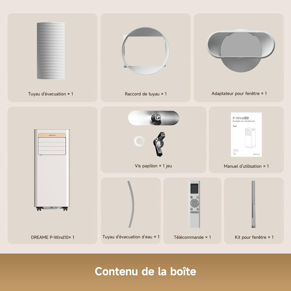 Climatiseur Mobile Connecté Dreame P-Wind10 – 9000 BTU