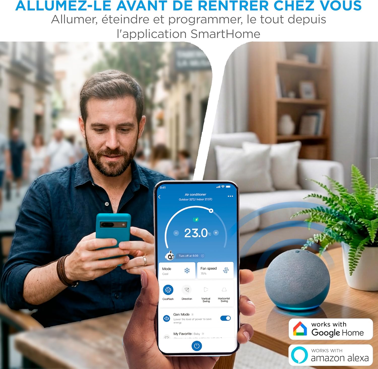 Climatiseur Mobile Silencieux Midea – 12000 BTU – 4-en-1