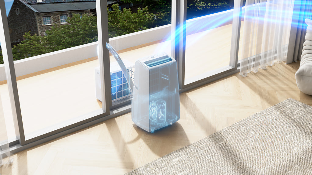 Climatiseur split mobile QsplitFlex blanc/mat
