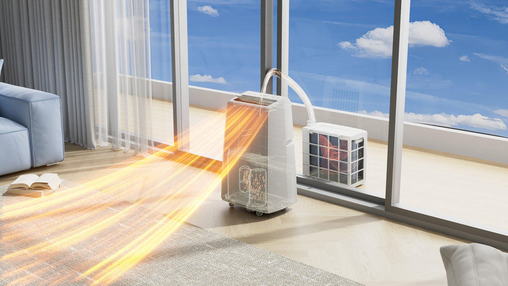 Climatiseur split mobile QsplitFlex blanc/mat