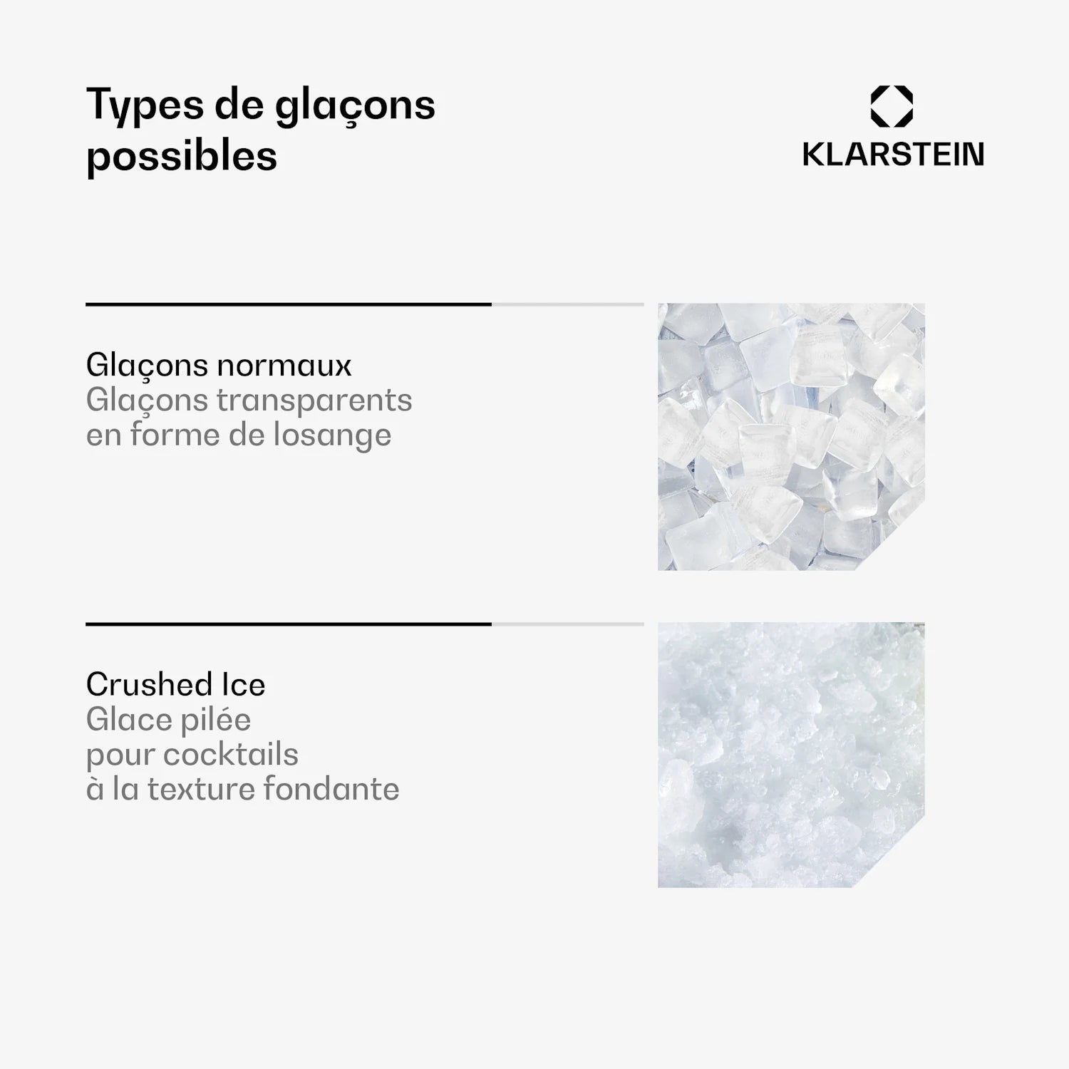 IceFestival 20kg/24h 1,8L Machine à Glaçons Argent