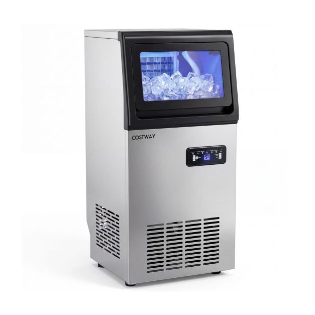 Machine à Glaçons Commerciale Inox - 50 kg / 24h