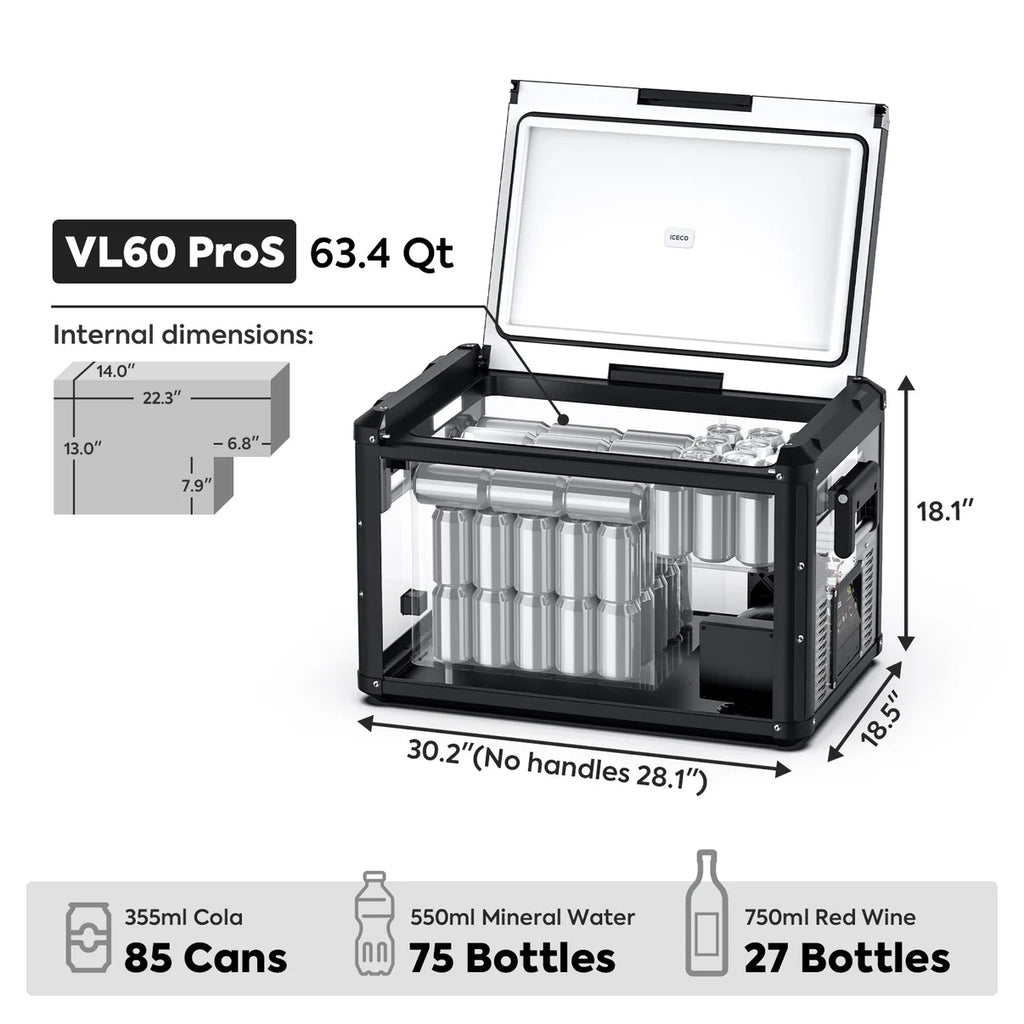 Réfrigérateur Congélateur ICECO VL60PROS 60L - Vert Olive