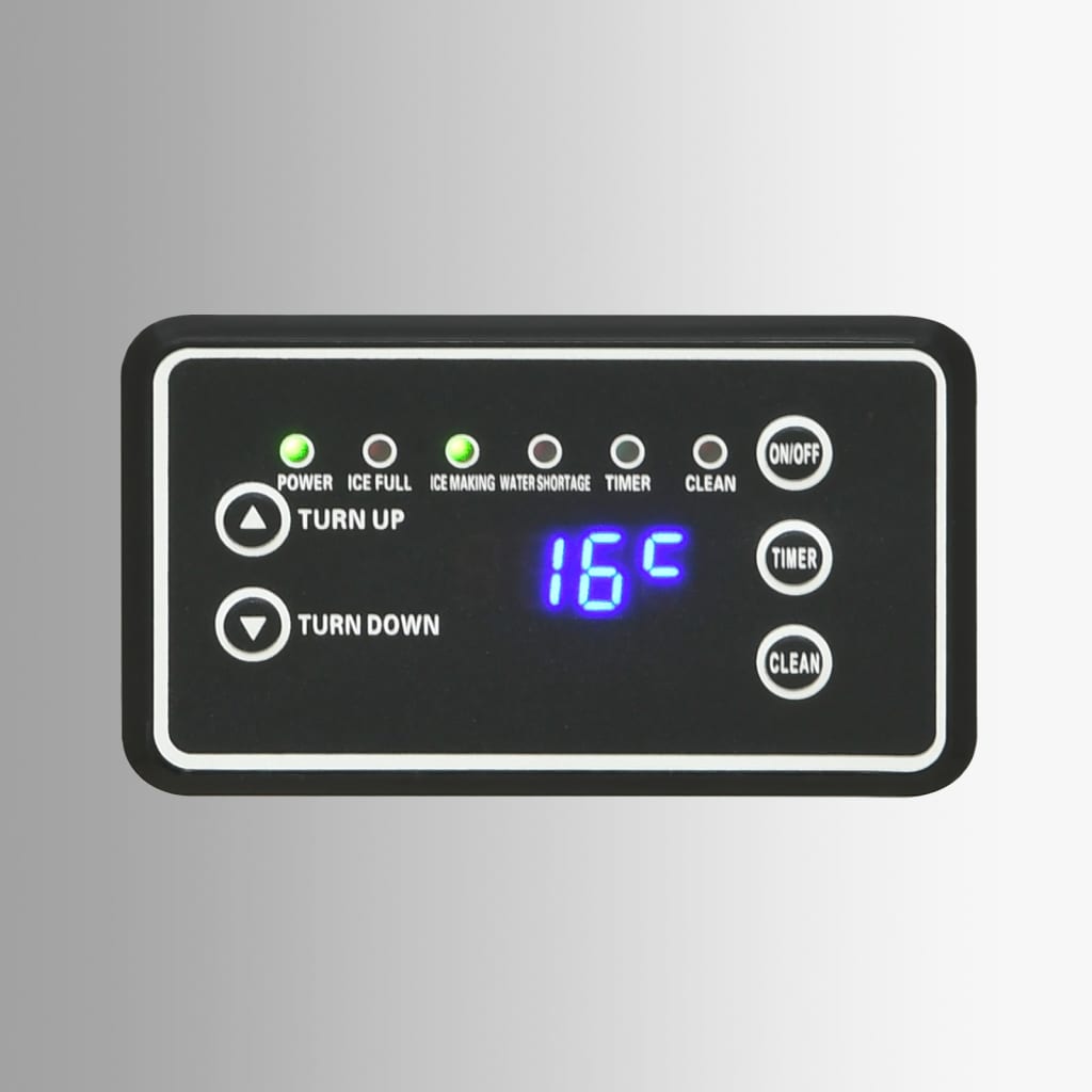 vidaXL Appareil à glaçons argenté 45 kg / 24 h